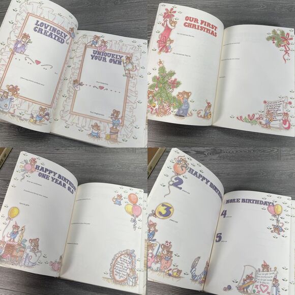 Vintage 1990 CR Gibson Baby Record Album Bless this Child Keepsake Gift - NEW - Picture 9 of 12